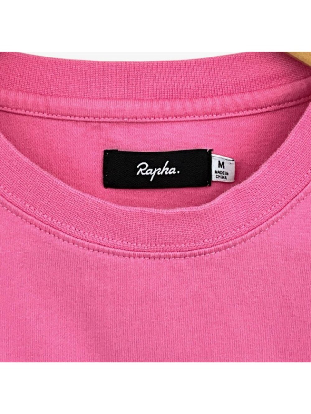 Rapha Logo T Shirt Womens Medium Pink Graphic Cycling Cotton Crew Neck Top - Picture 3 of 13